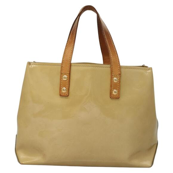 LOUIS VUITTON Monogram Vernis Reade PM Hand Bag Beige M91334 - Picture 3 of 13